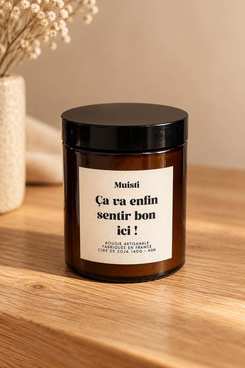 Bougie parfumée " Ca va enfin sentir bon ici " 150 g