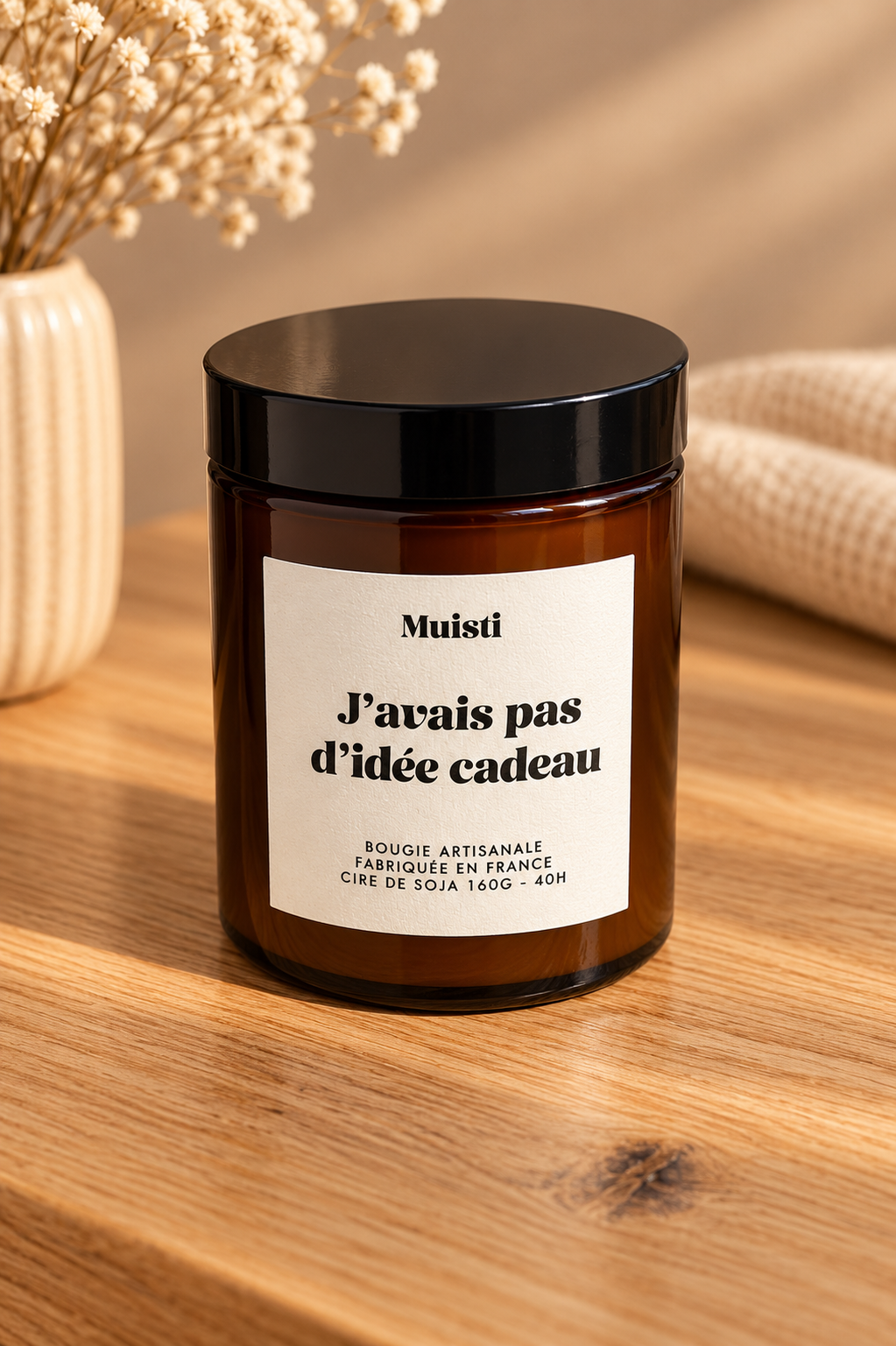 Bougie parfumée " J'avais pas d'idée cadeau " 150 g