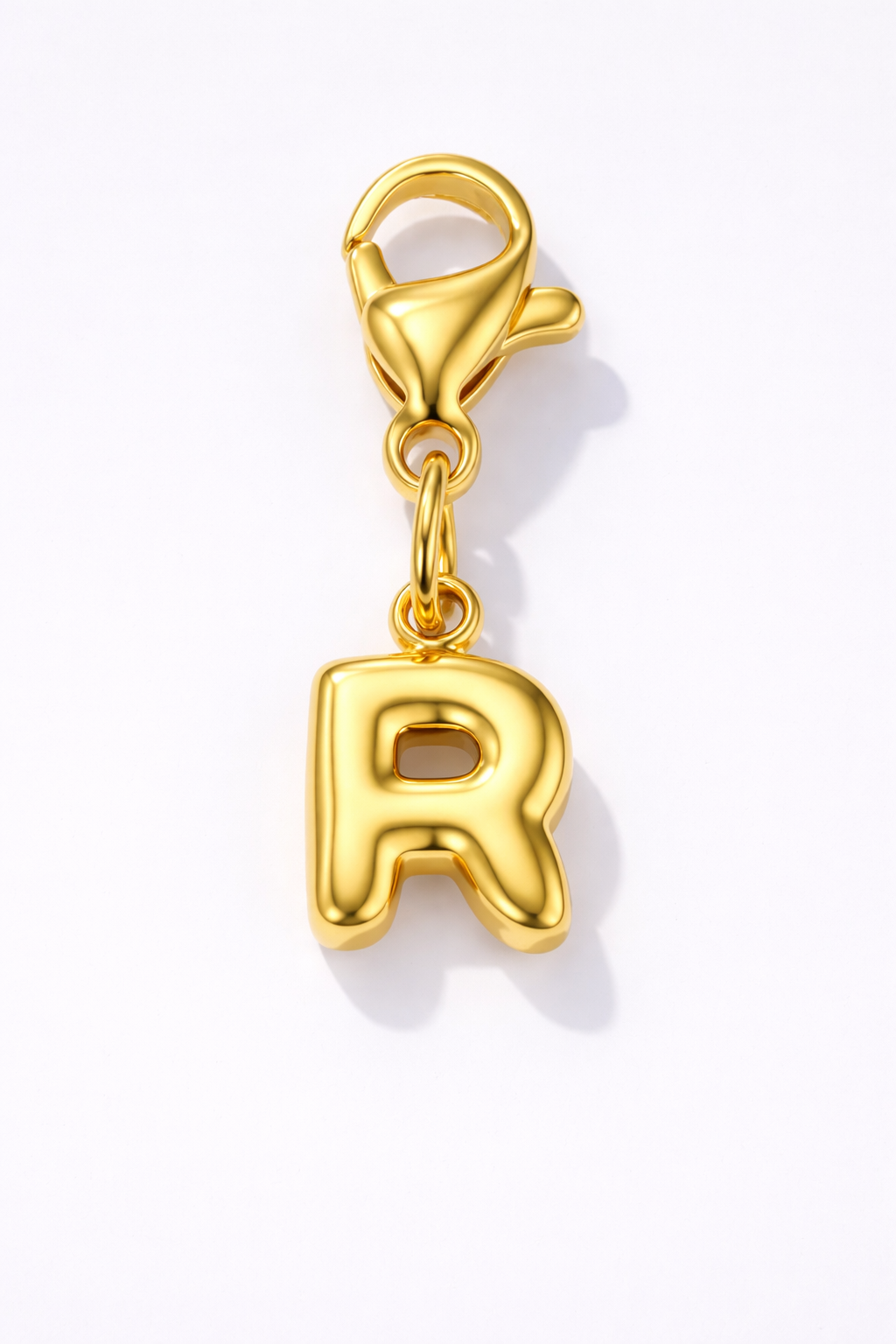 Charms en acier inoxydable lettre R