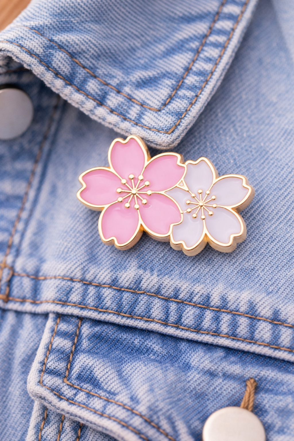 Pins émaillés fleurs