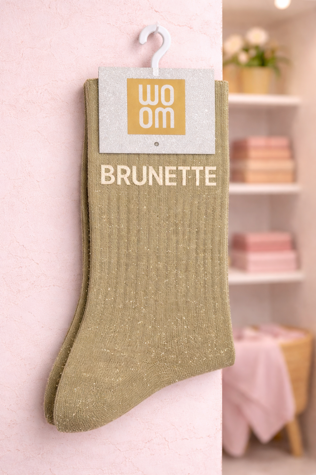 Chaussettes à paillettes " Brunette "