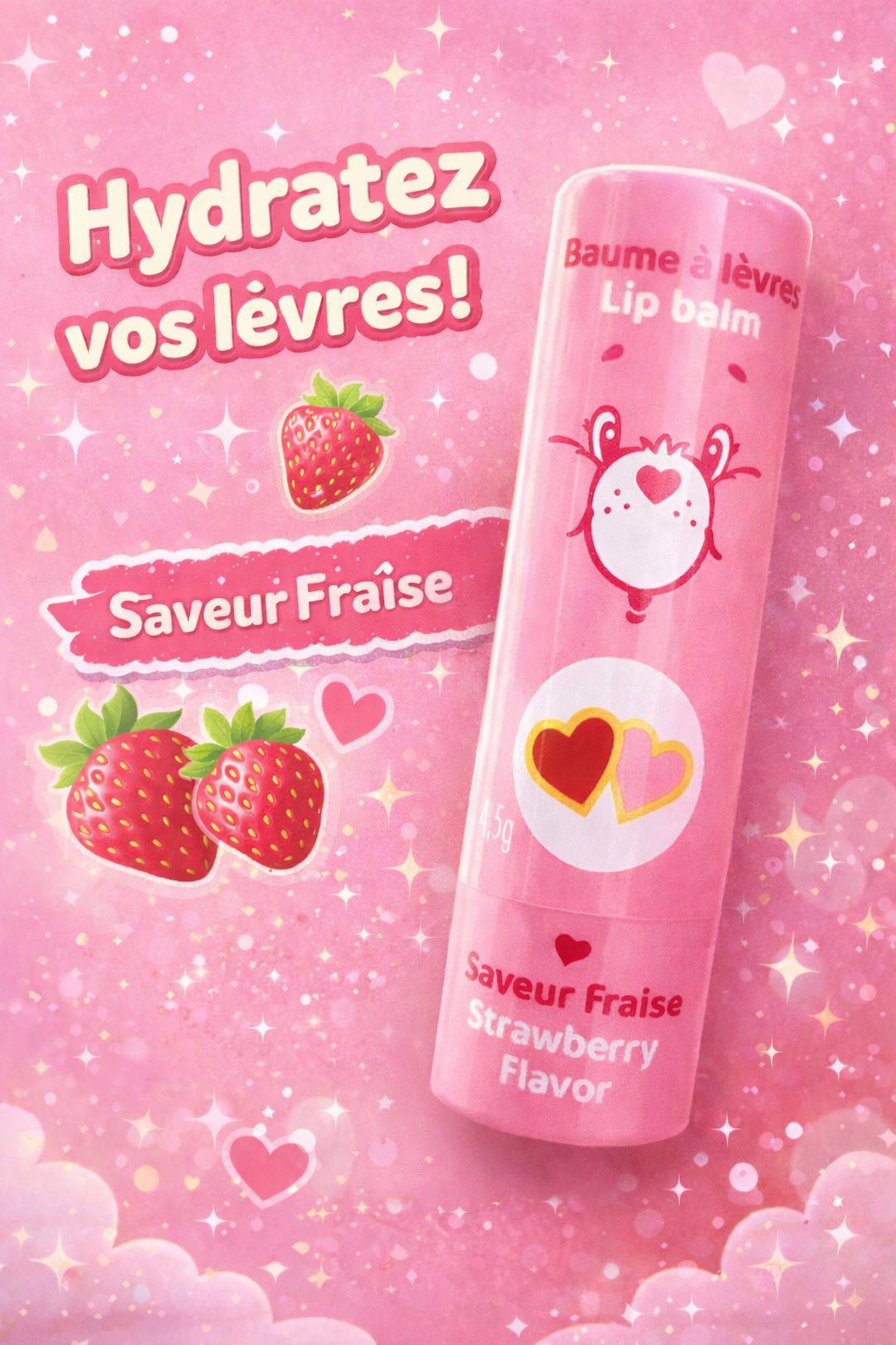 Baume à lèvres enfant Bisounours