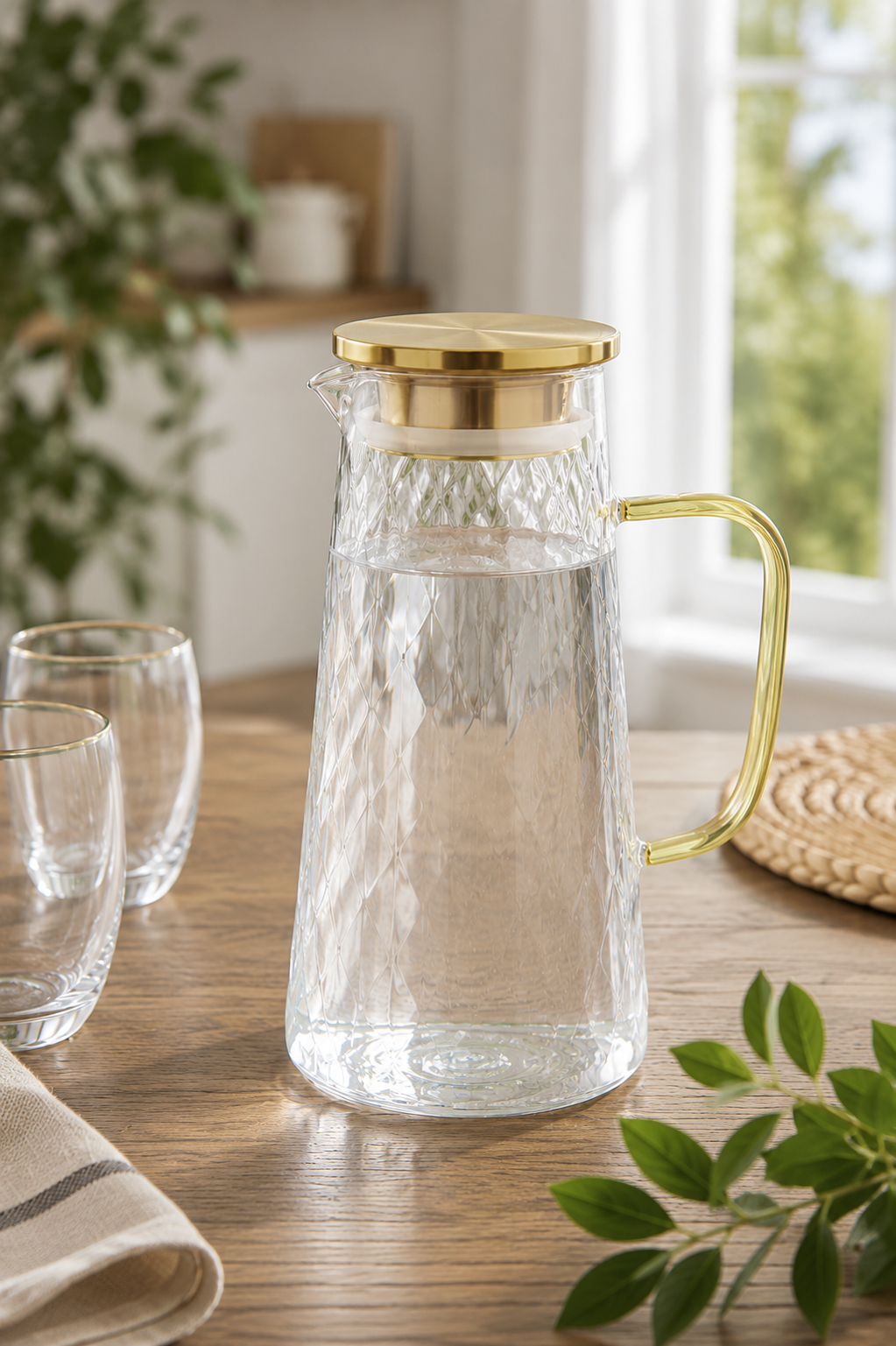 Carafe  dorée
