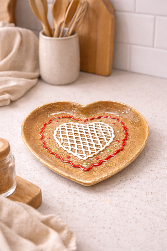 Petit plat cœur décoratif