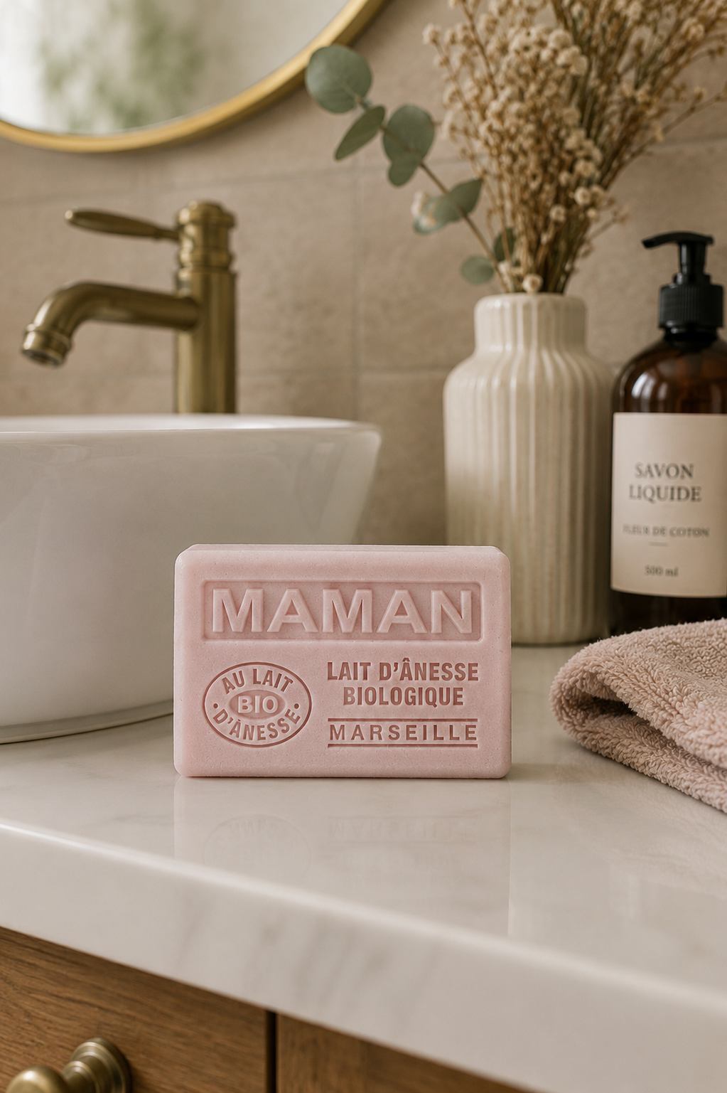 Mini savon “MAMAN” – Lait d’ânesse