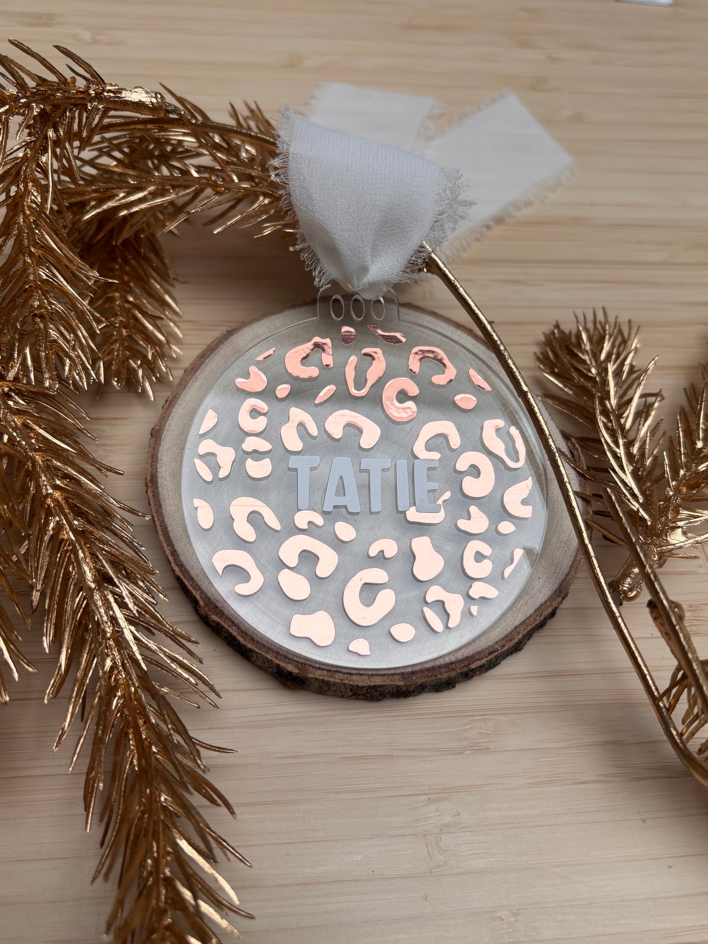 Boule de Noël rose gold