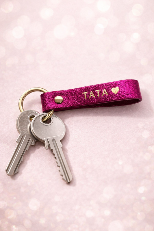 Porte-clés Tata fushia