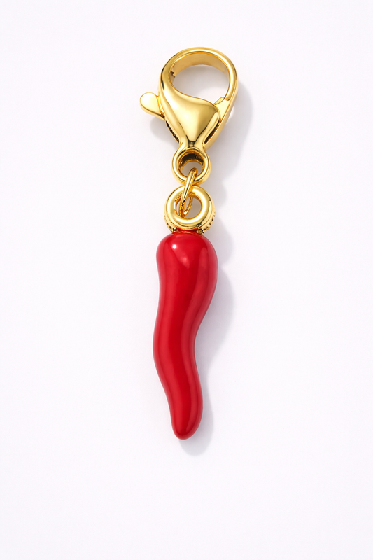 Charms en acier inoxydable piment