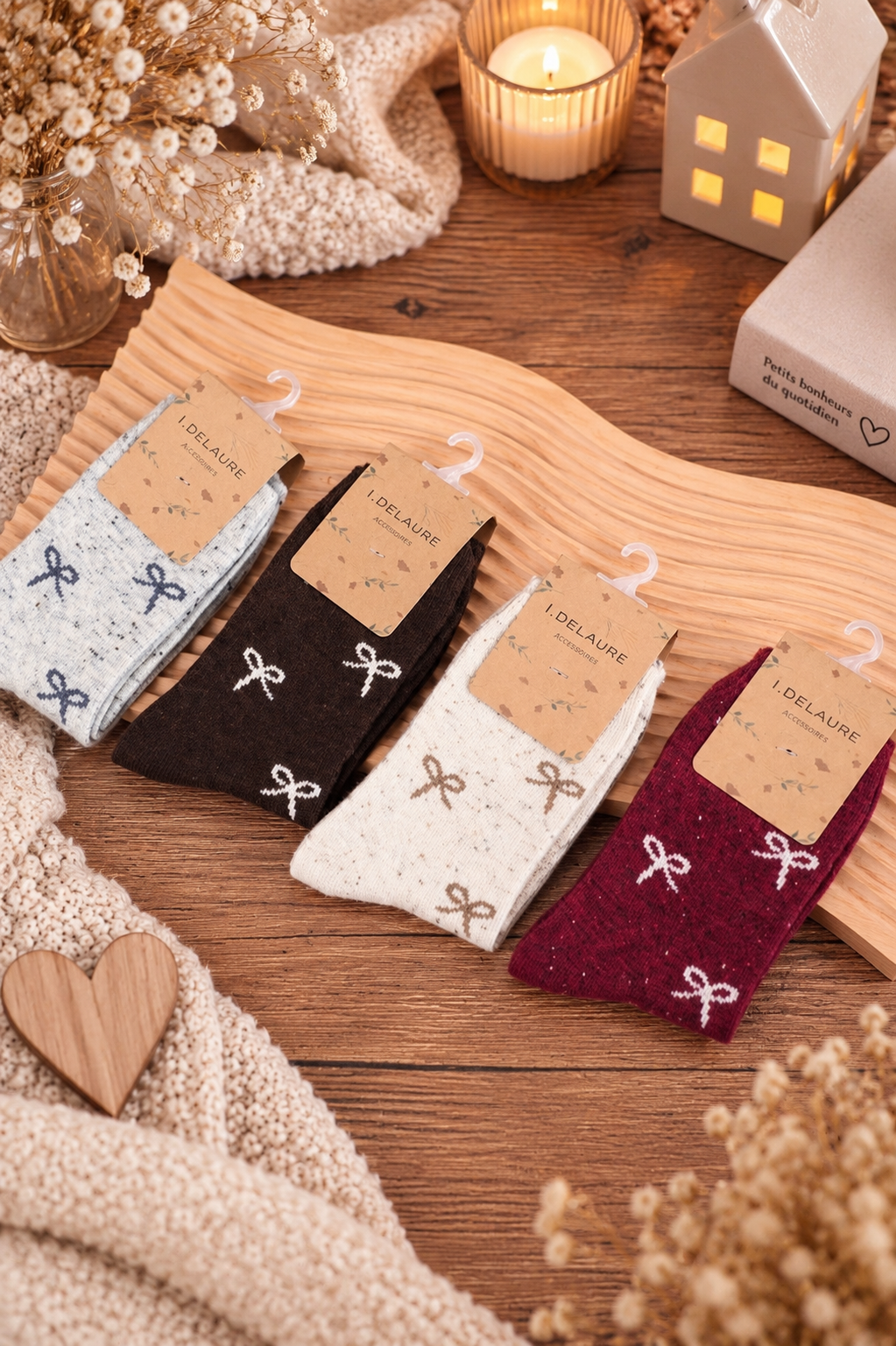 Chaussettes à nœuds – Plusieurs coloris