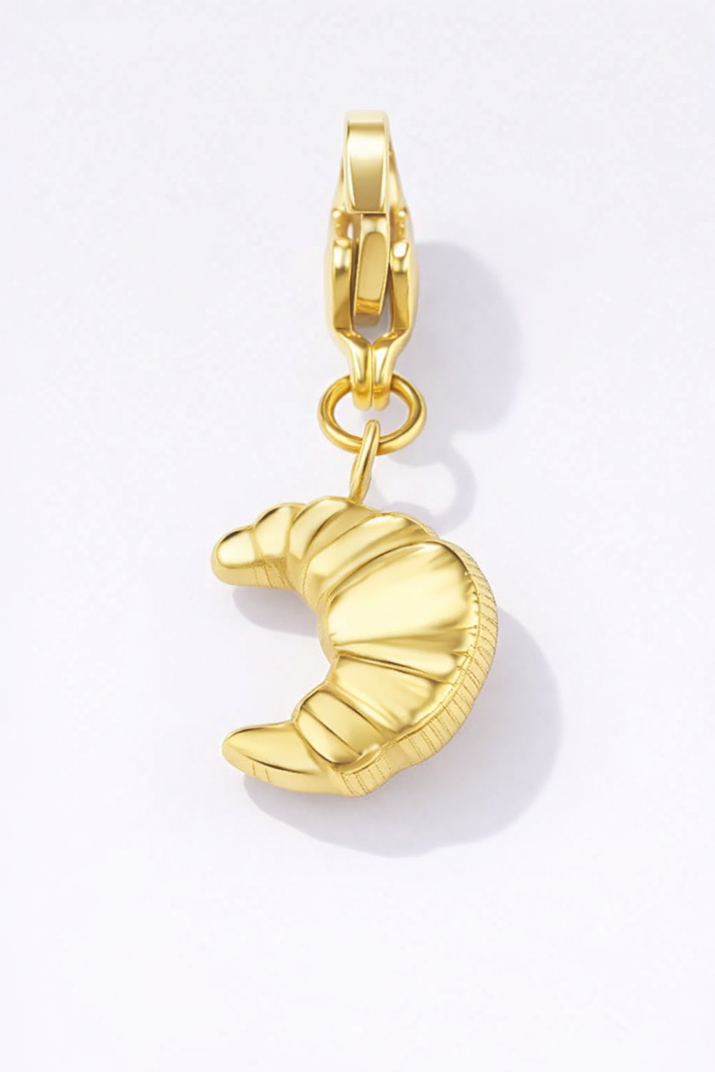 Charms en acier inoxydable croissant