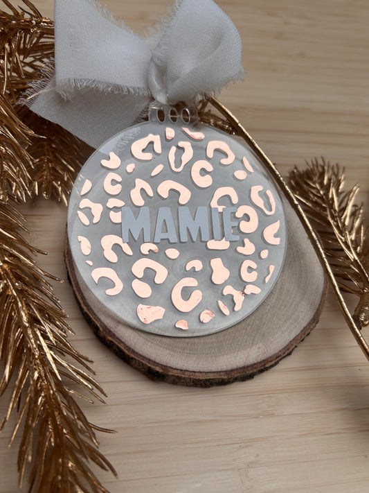 Boule de Noël rose gold