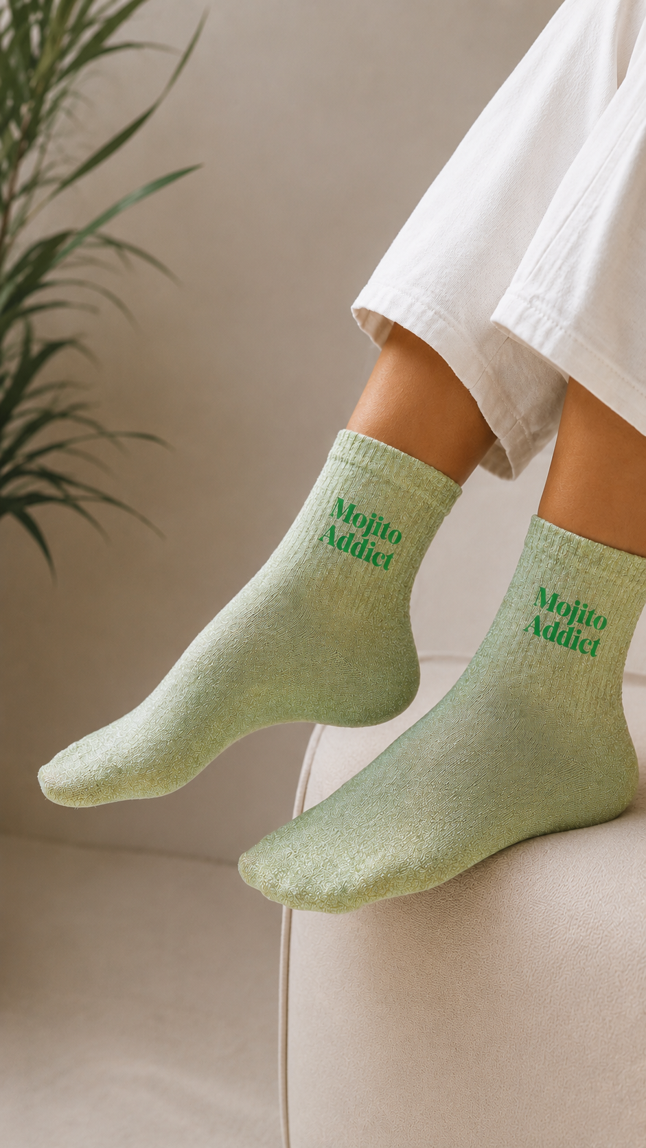 Chaussettes pailletées « Mojito Addict »