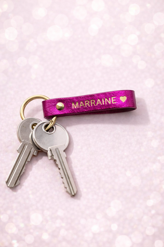 Porte-Clés Marraine Fushia
