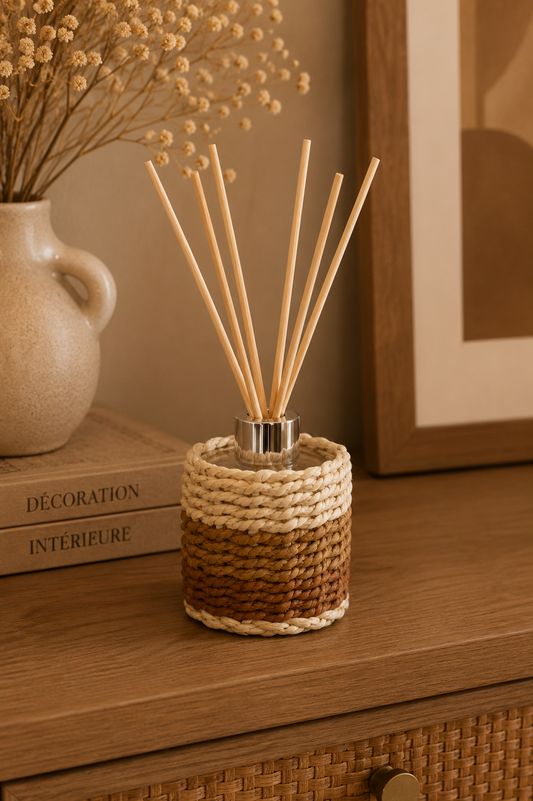 Diffuseur de parfum en corde tressée Musc