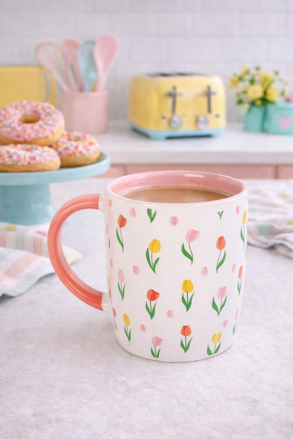 Mug fleurs tulipes
