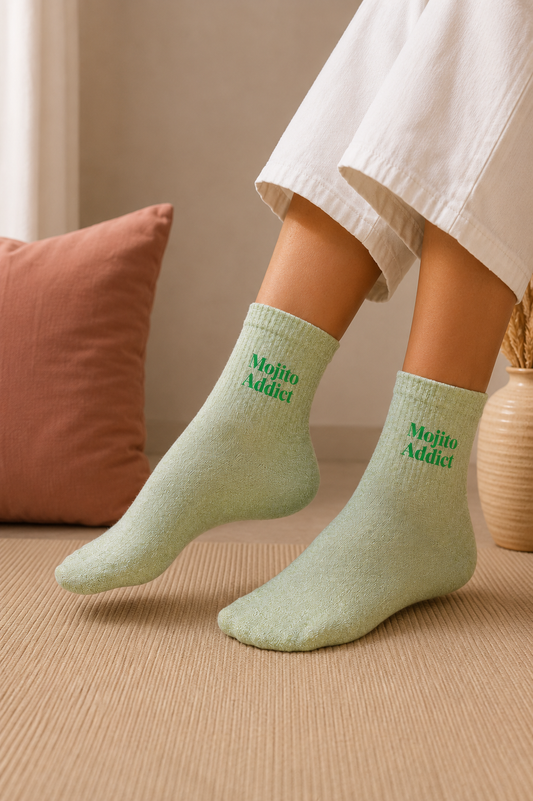 Chaussettes pailletées « Mojito Addict »