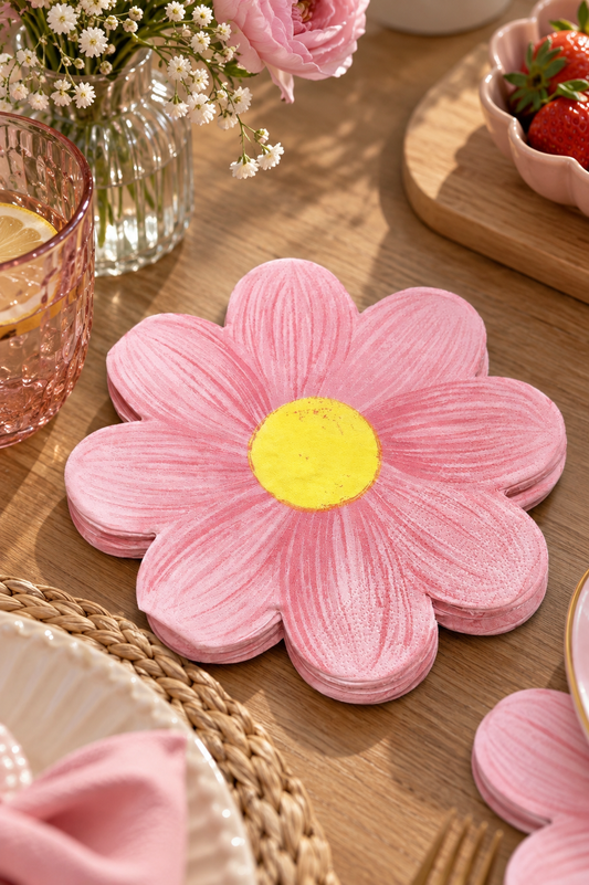 Serviettes fleurs