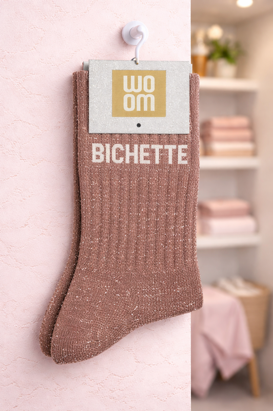 Chaussettes à paillettes " Bichette "