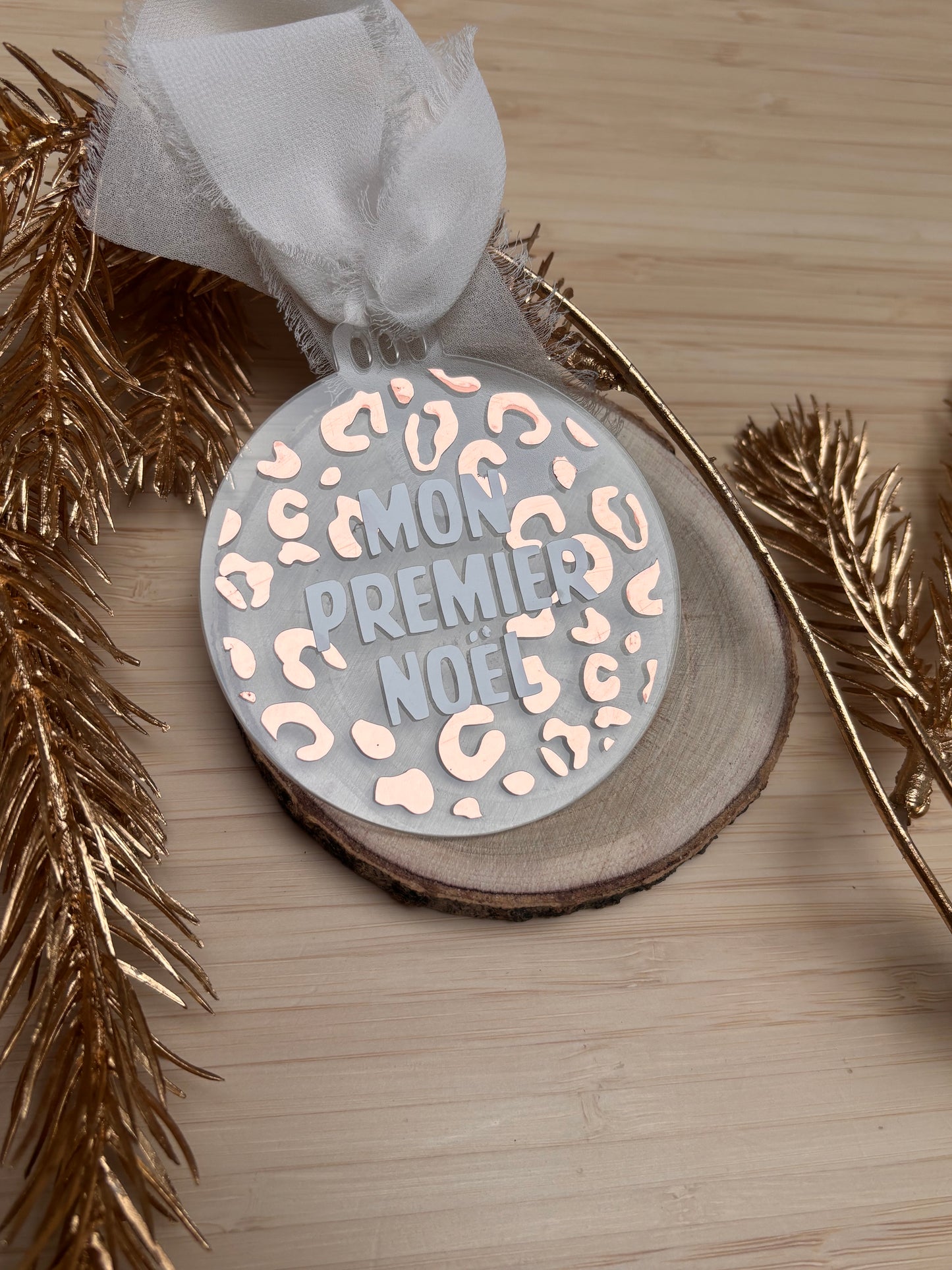 Boule de Noël rose gold