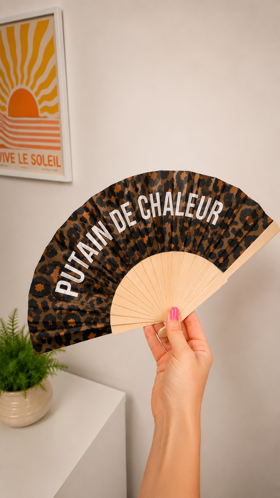Éventail « Putain de chaleur »
