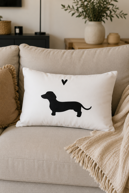 Coussin Teckel – Réversible