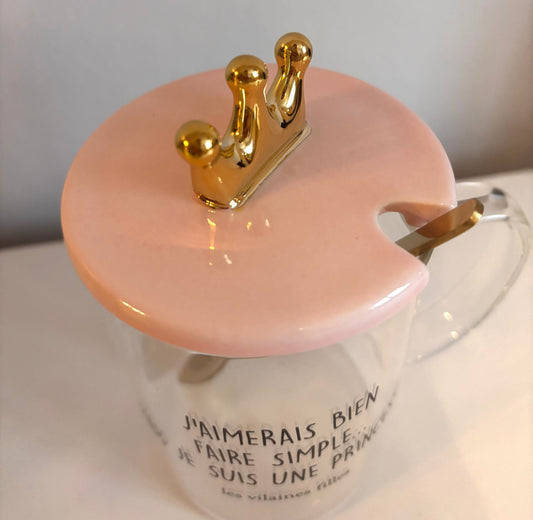 Tasse en verre princesse
