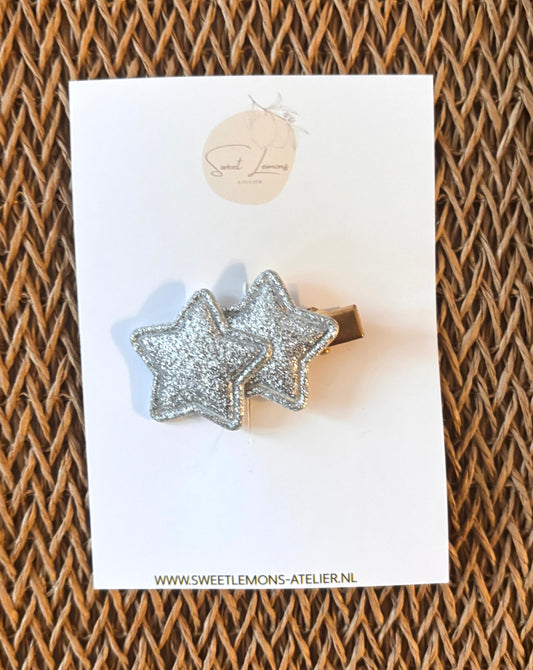 Pince,1pc étoiles argentées