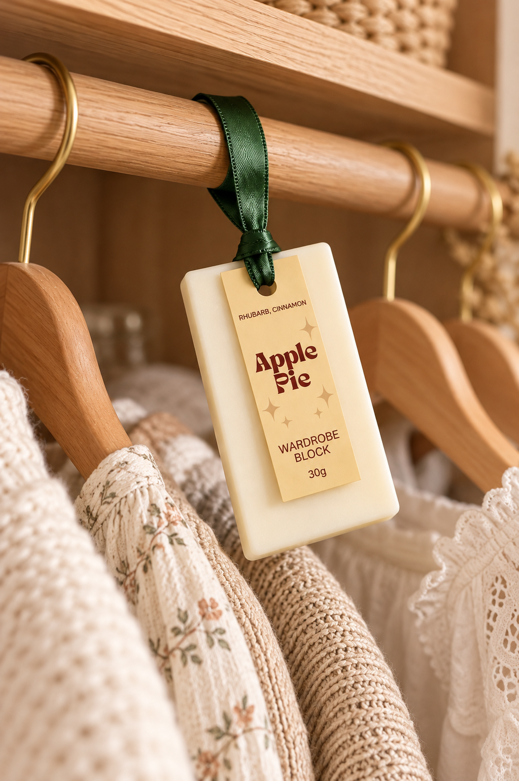 Bloc parfumé pour armoire Tarte aux pommes
