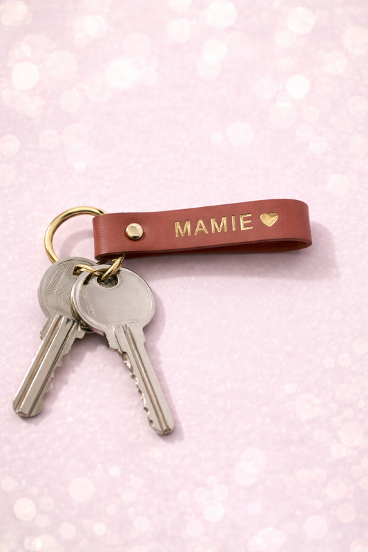 Porte-Clés Mamie vieux rose