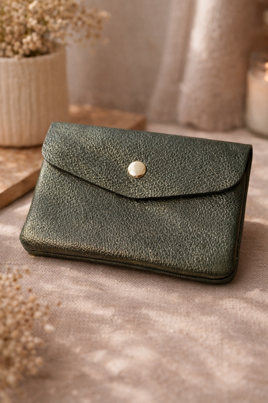 Porte-monnaie vert
