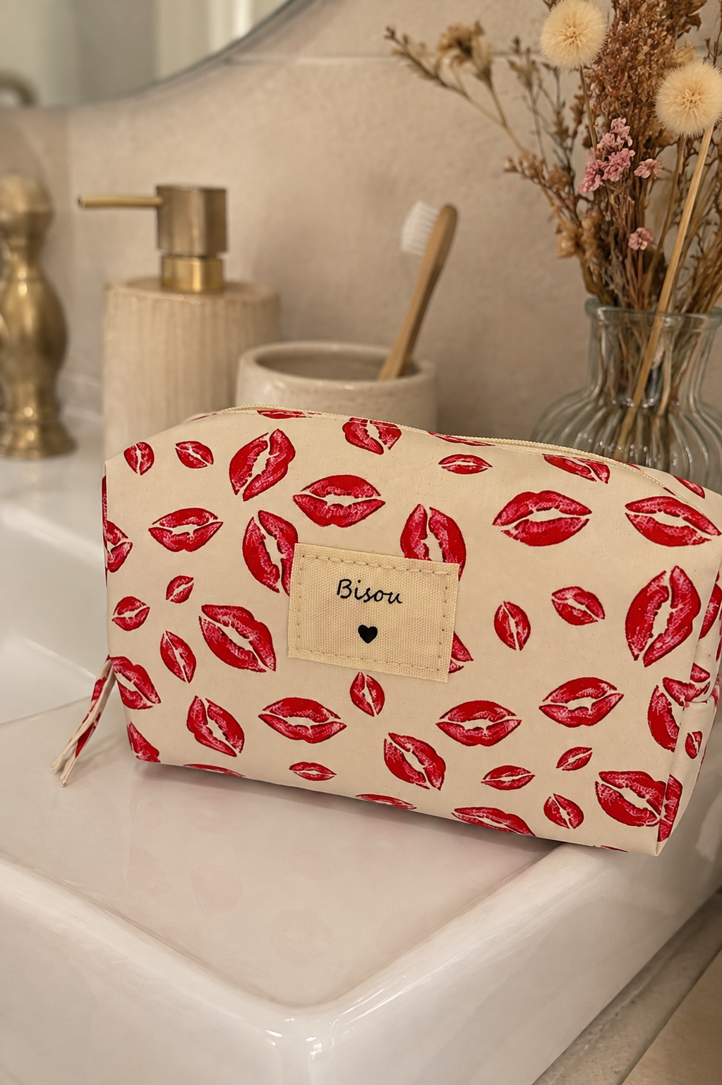 Trousse bisous rouge
