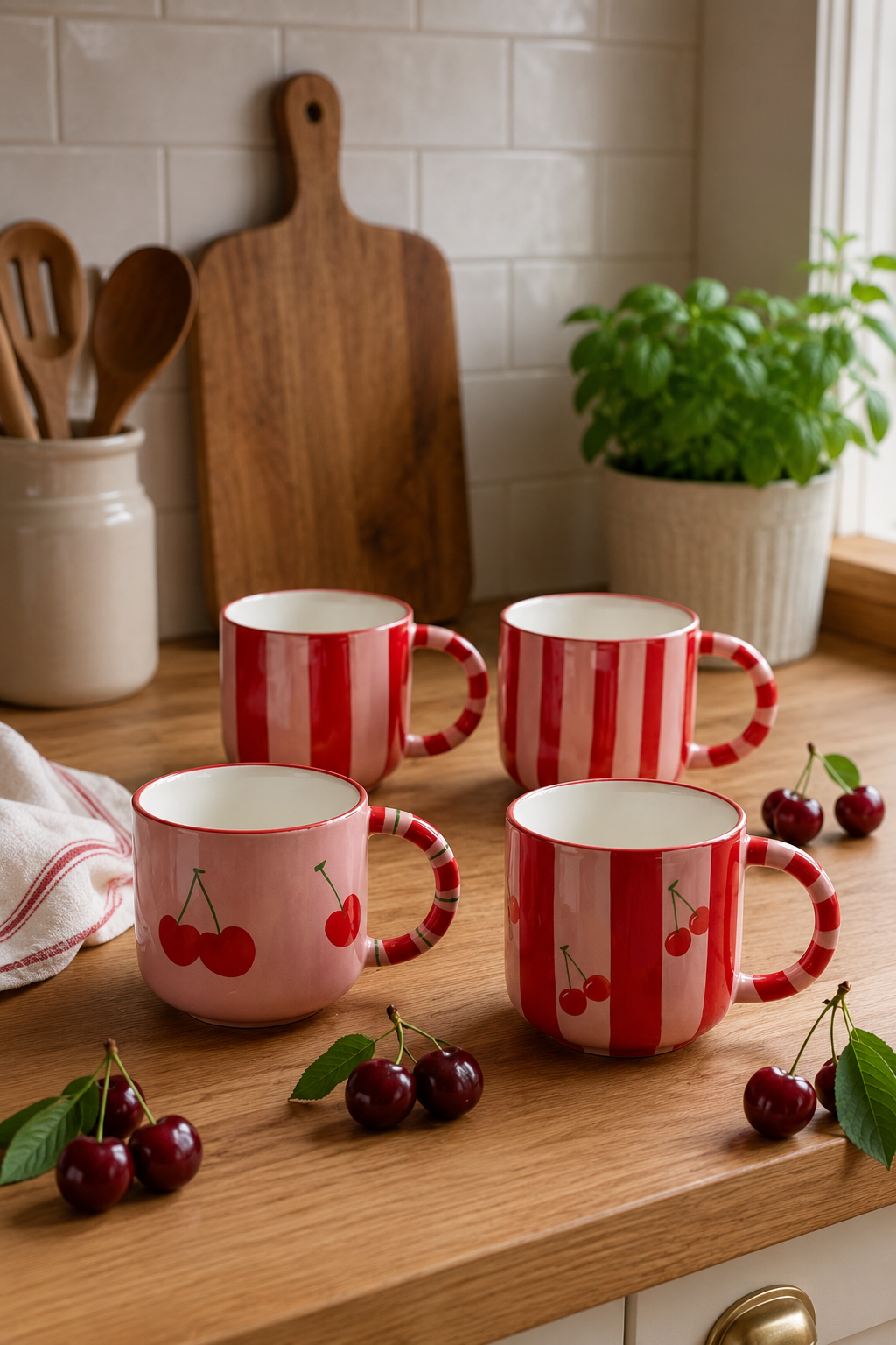Tasse collection cerise