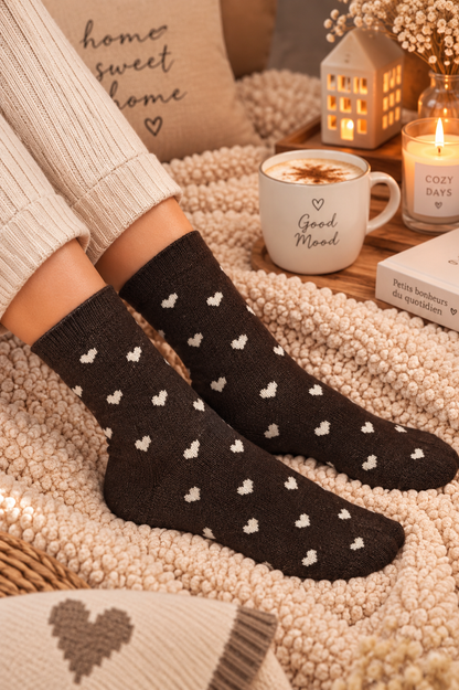 Chaussettes à petits cœurs – 4 coloris