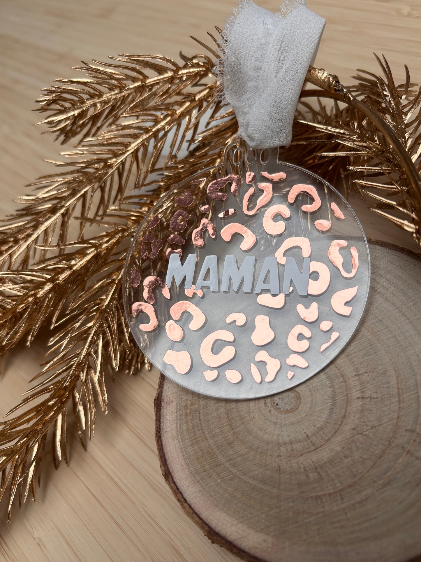 Boule de Noël rose gold