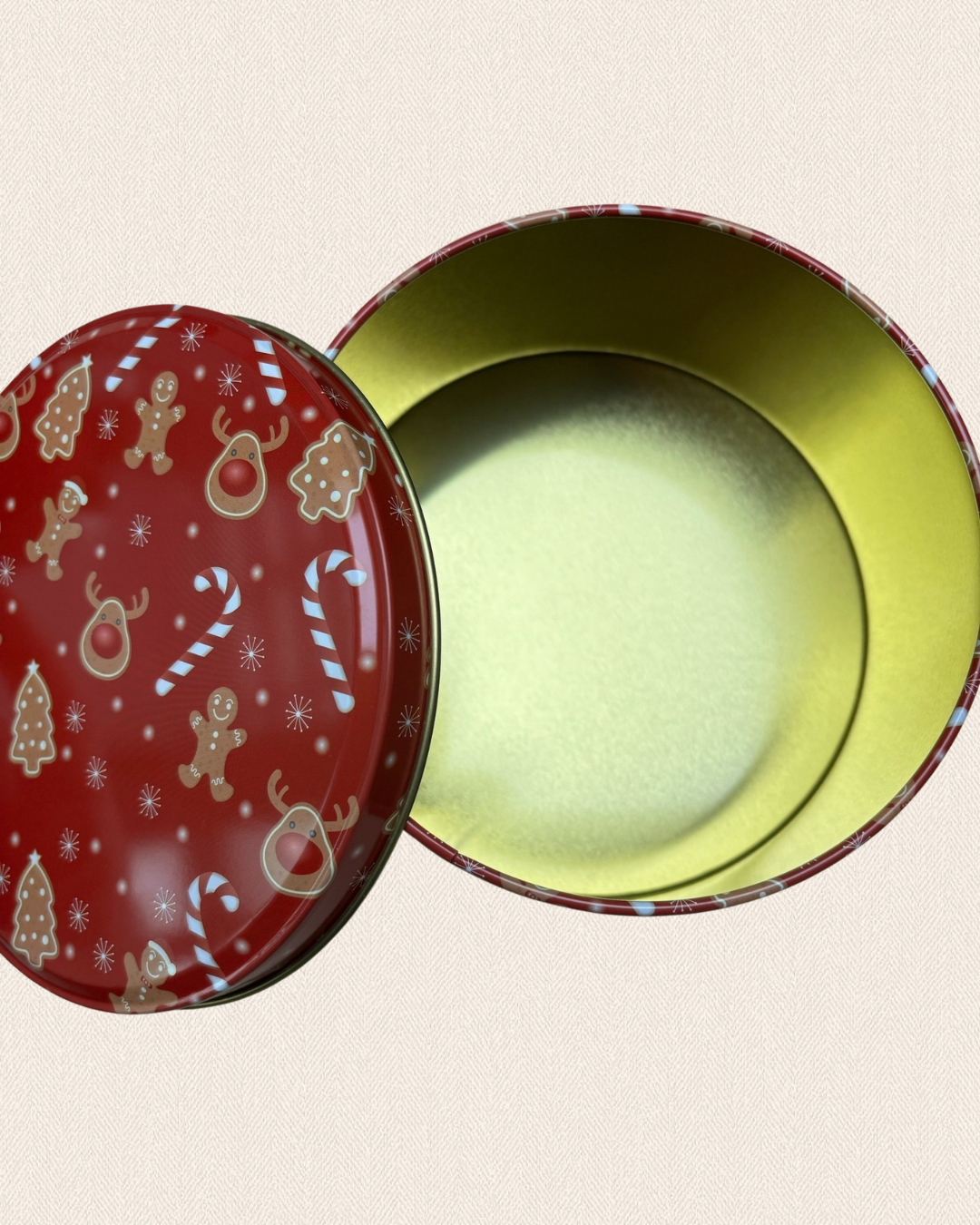 Boîte de noël en métal ( Petit )