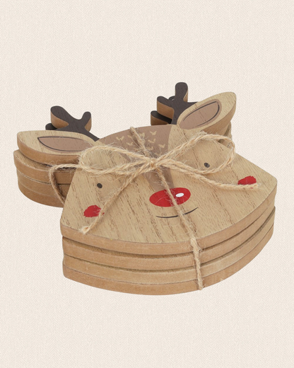 Sous-verres rennes ( lot de 4 )