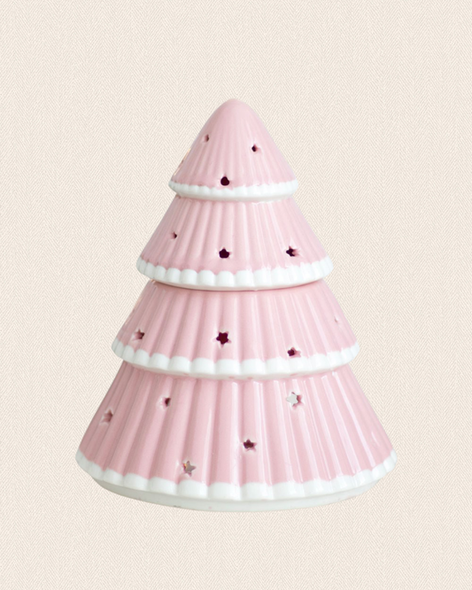 Brûleur arbre de Nöel rose