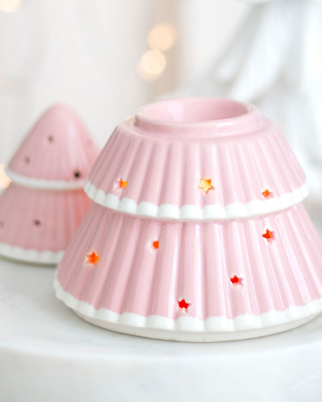 Brûleur arbre de Nöel rose