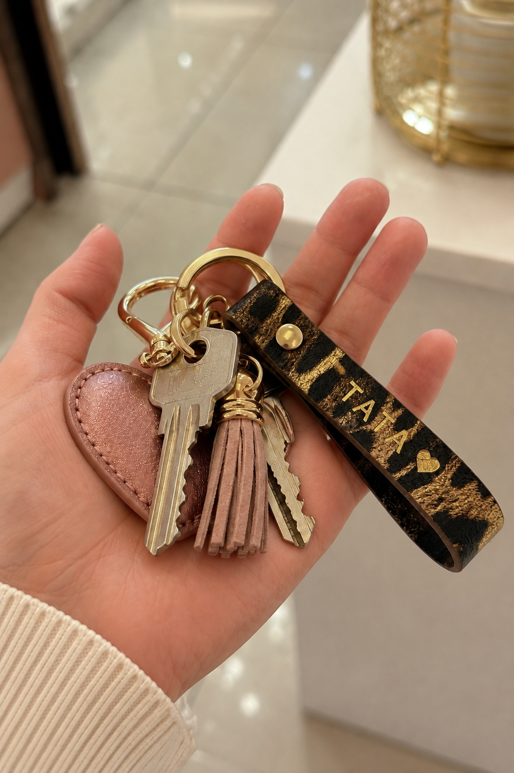 Porte-Clés tata léopard