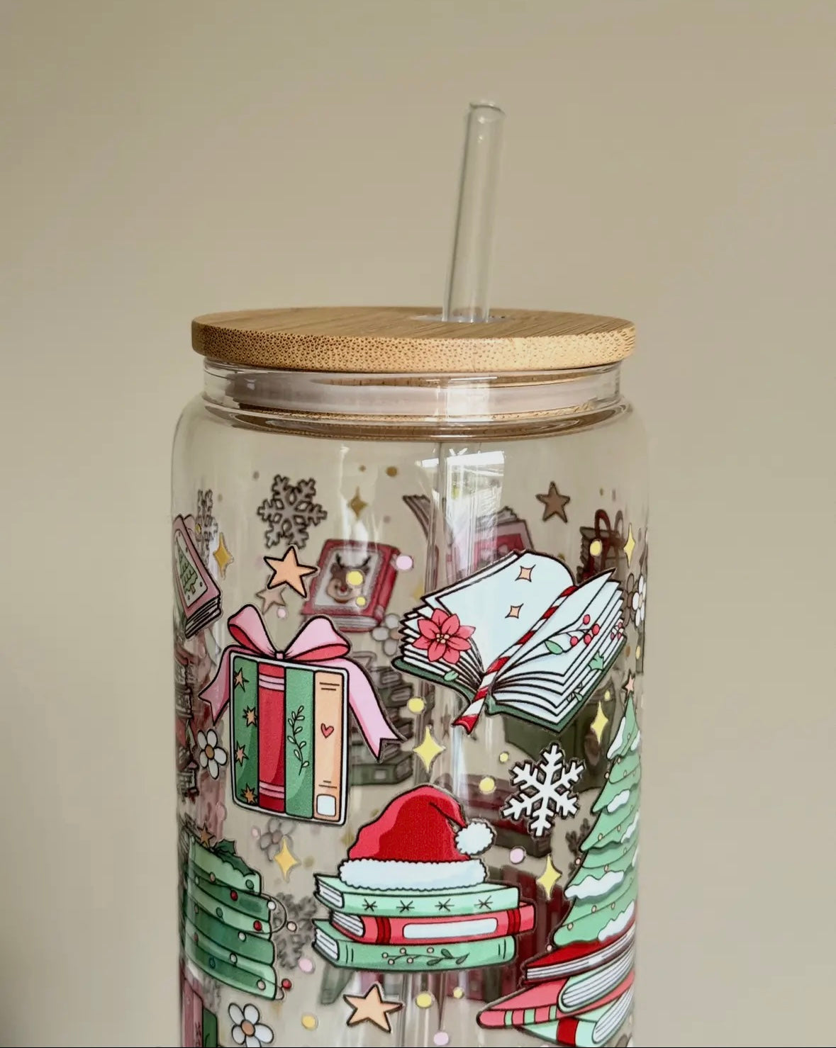 Gobelet en verre 500 ml (Noël)