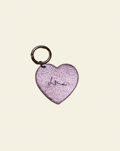 Porte-clés cœur gravé