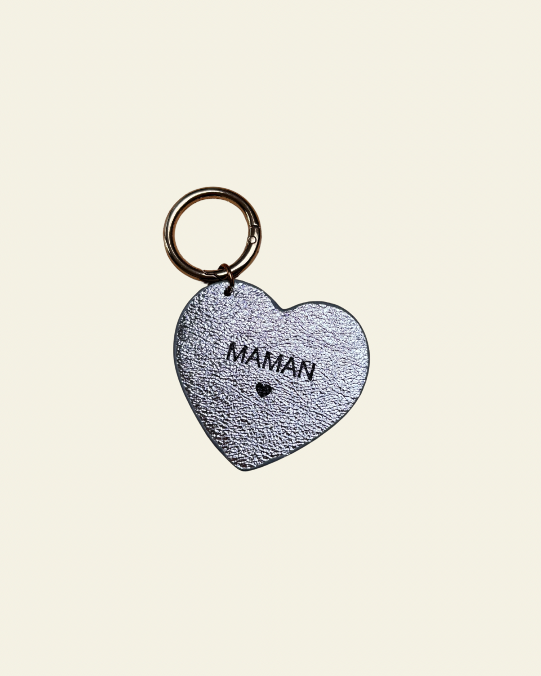 Porte-clés cœur gravé