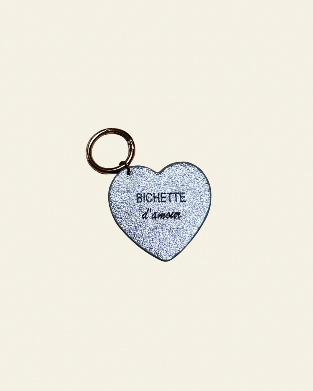 Porte-clés cœur gravé