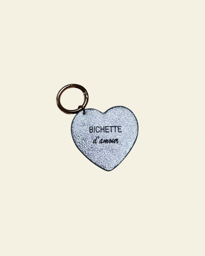 Porte-clés cœur gravé