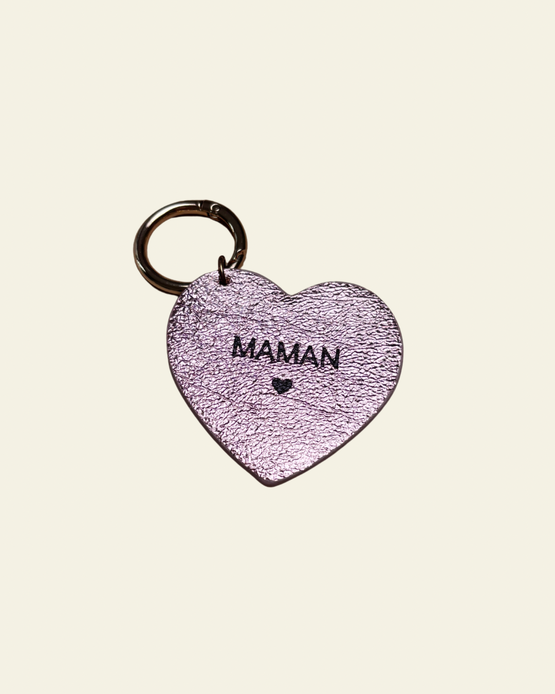 Porte-clés cœur gravé