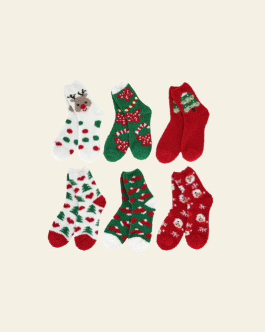 Chaussettes douillettes de Noël