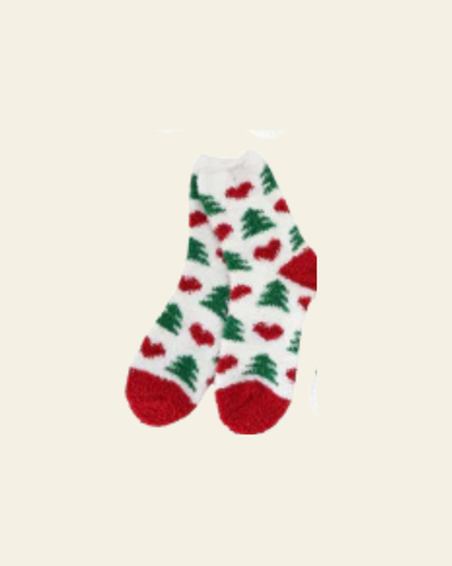 Chaussettes douillettes de Noël