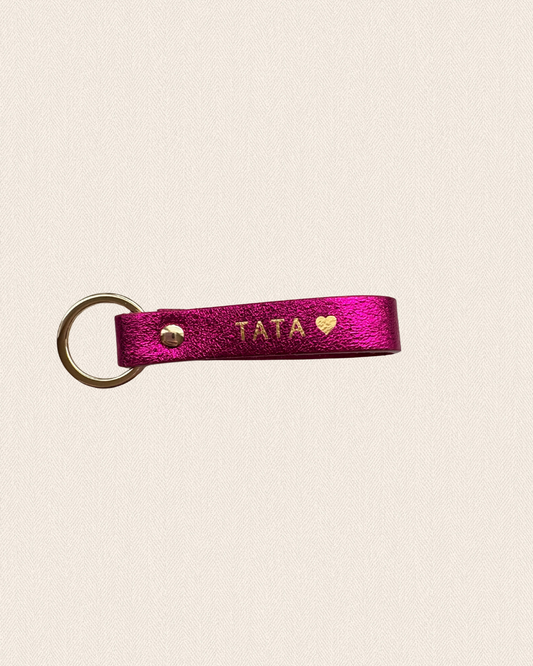 Porte-clés Tata fushia