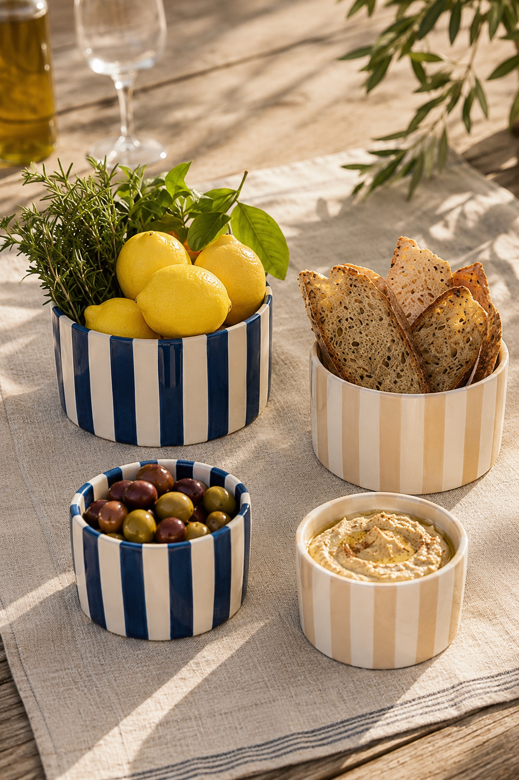 Set apéro ligné