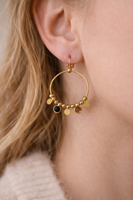 Boucles d’oreilles créoles dorées